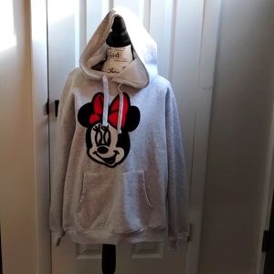 Disney Minnie Mouse Crochet Patch Sweatshirt Womens XXL NWT